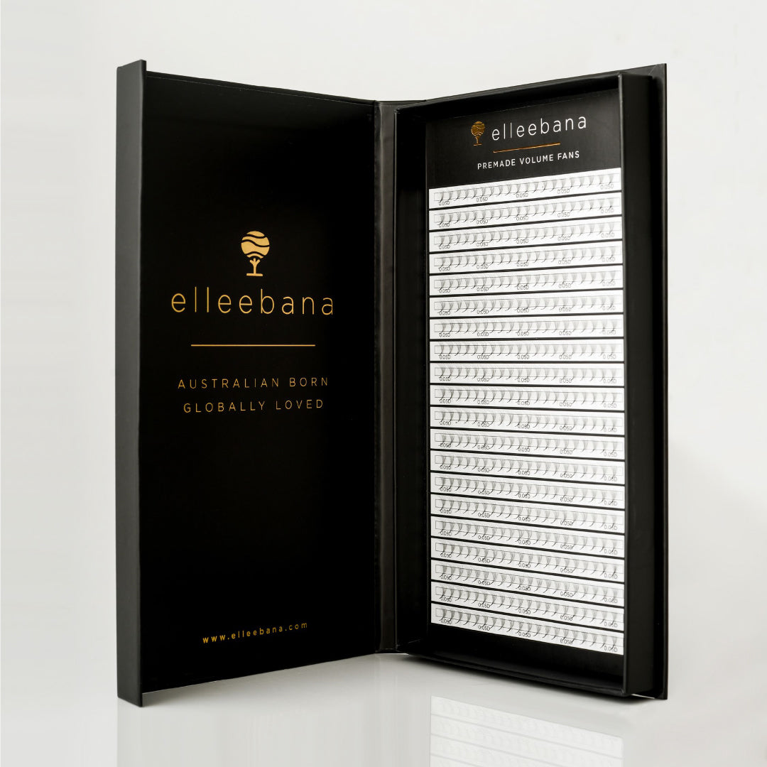 Elleebana C 4D 0.05 9mm Volume Lash Extensions Trays 400 fans