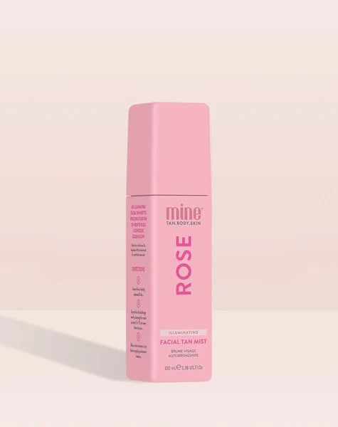 MineTan Rose Water Illuminating Facial Tan Mist 3.38 fl oz / 100mL