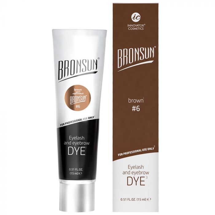 Bronsun Eyelash and Eyebrow Dye Brown #6 15 ml