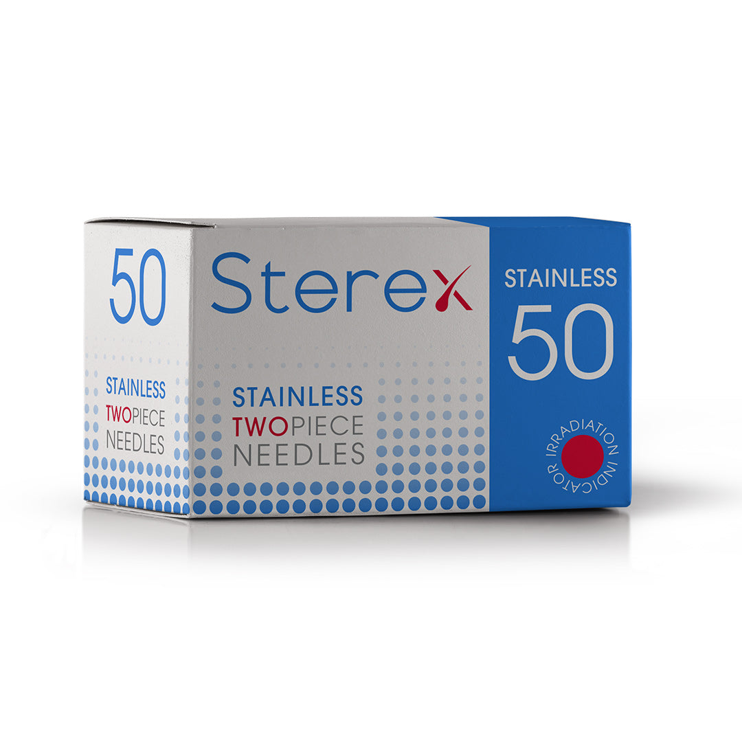 Sterex Stainless Steel TwoPiece Needles - F4S Short