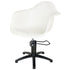 Erica Styling Chair White - BLACK 5 Star Hydraulic