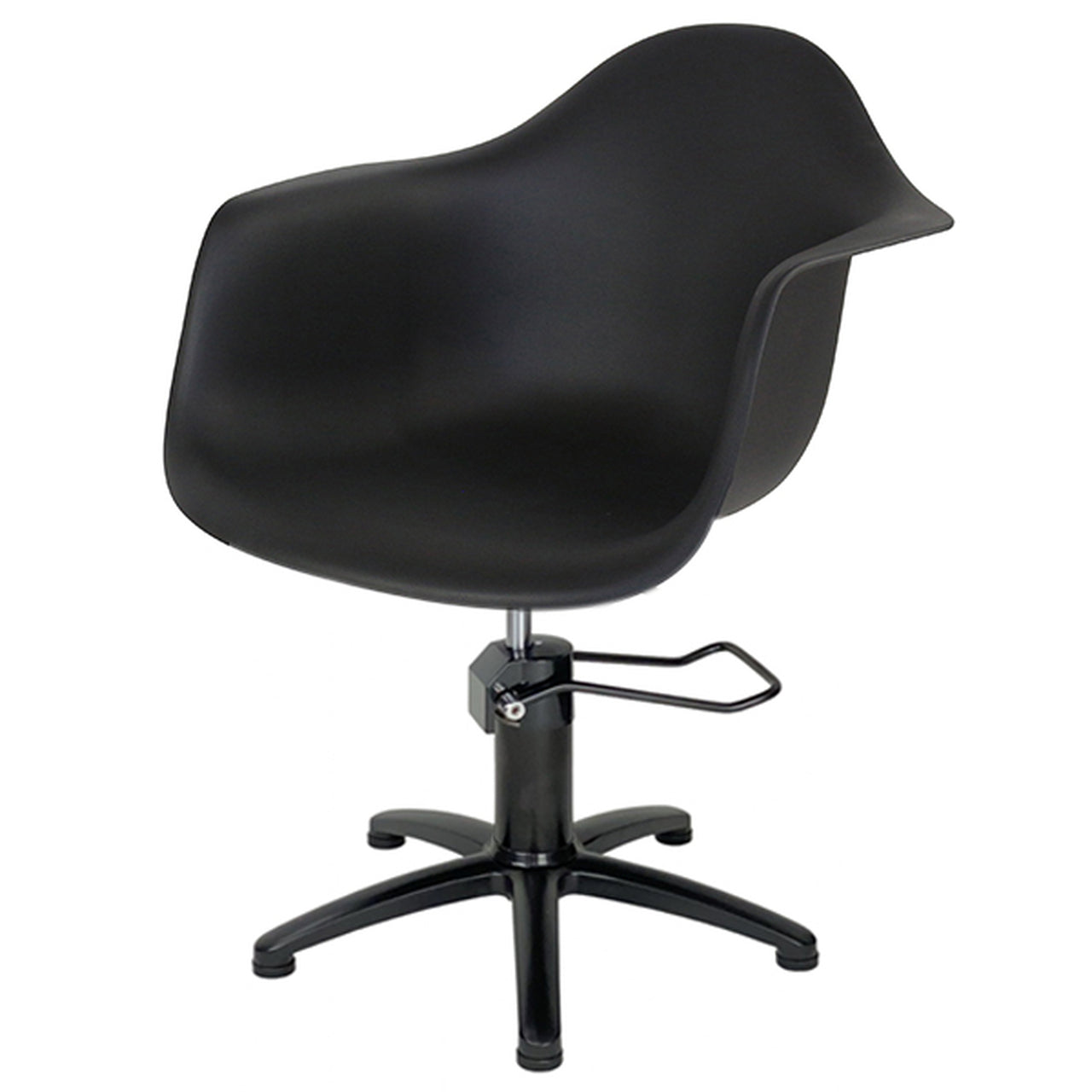 Erica Styling Chair Black - BLACK 5 Star Hydraulic