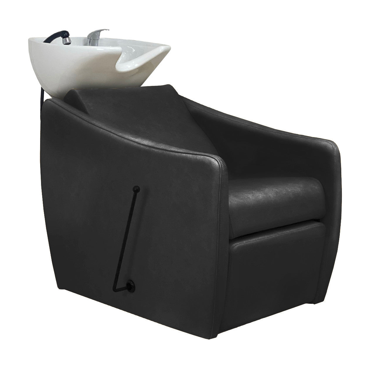 Malibu Shampoo Unit BLACK UPHOLSTERY- Black Basin