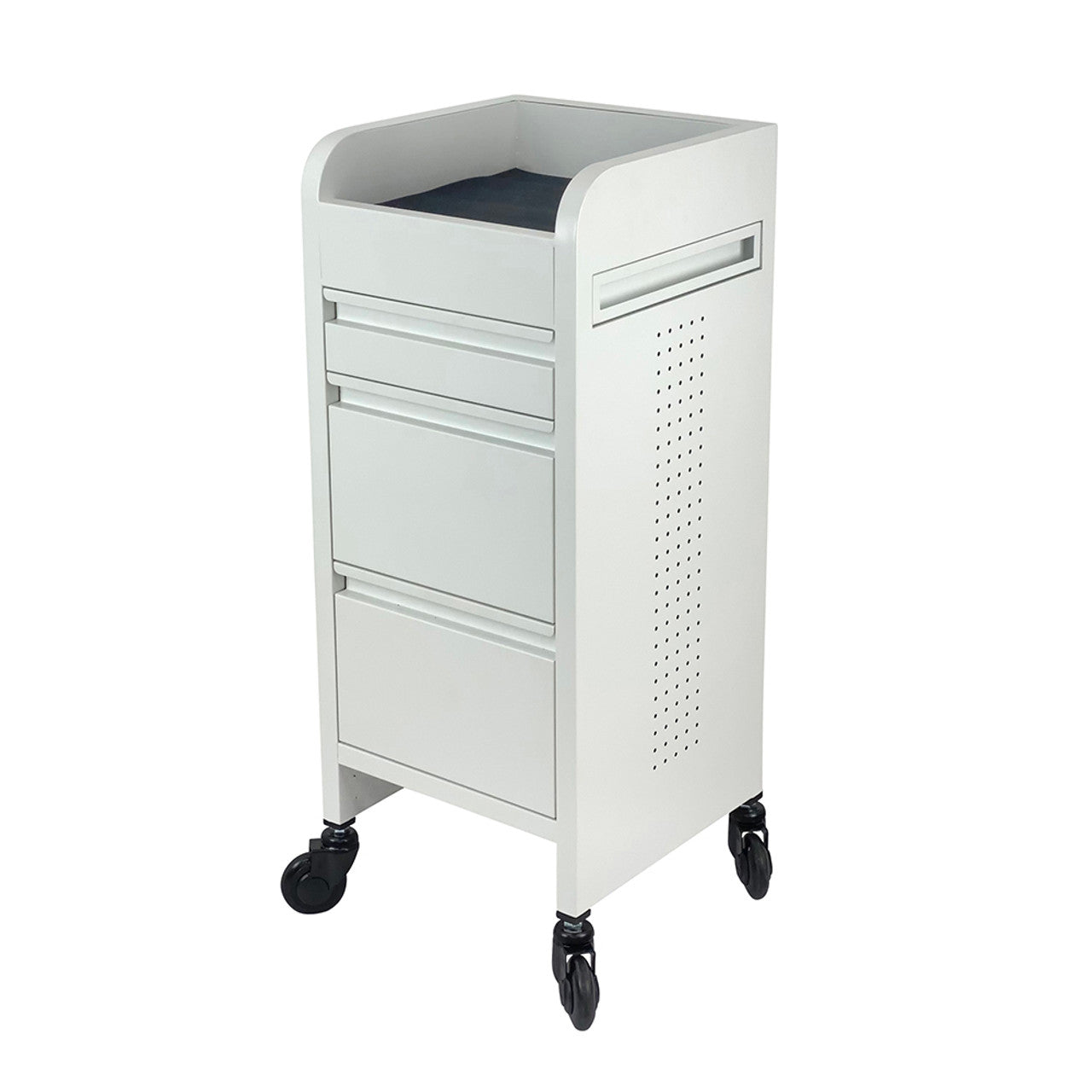Fusion Trolley WHITE -With CLICK'NCLEAN Castors