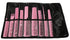 EuroStil Set of 9 Professional _Stylist Combs - Hot Pink
