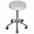 ROUND  STOOL AL BASE,TRANS WHEELS 65 (WHITE)