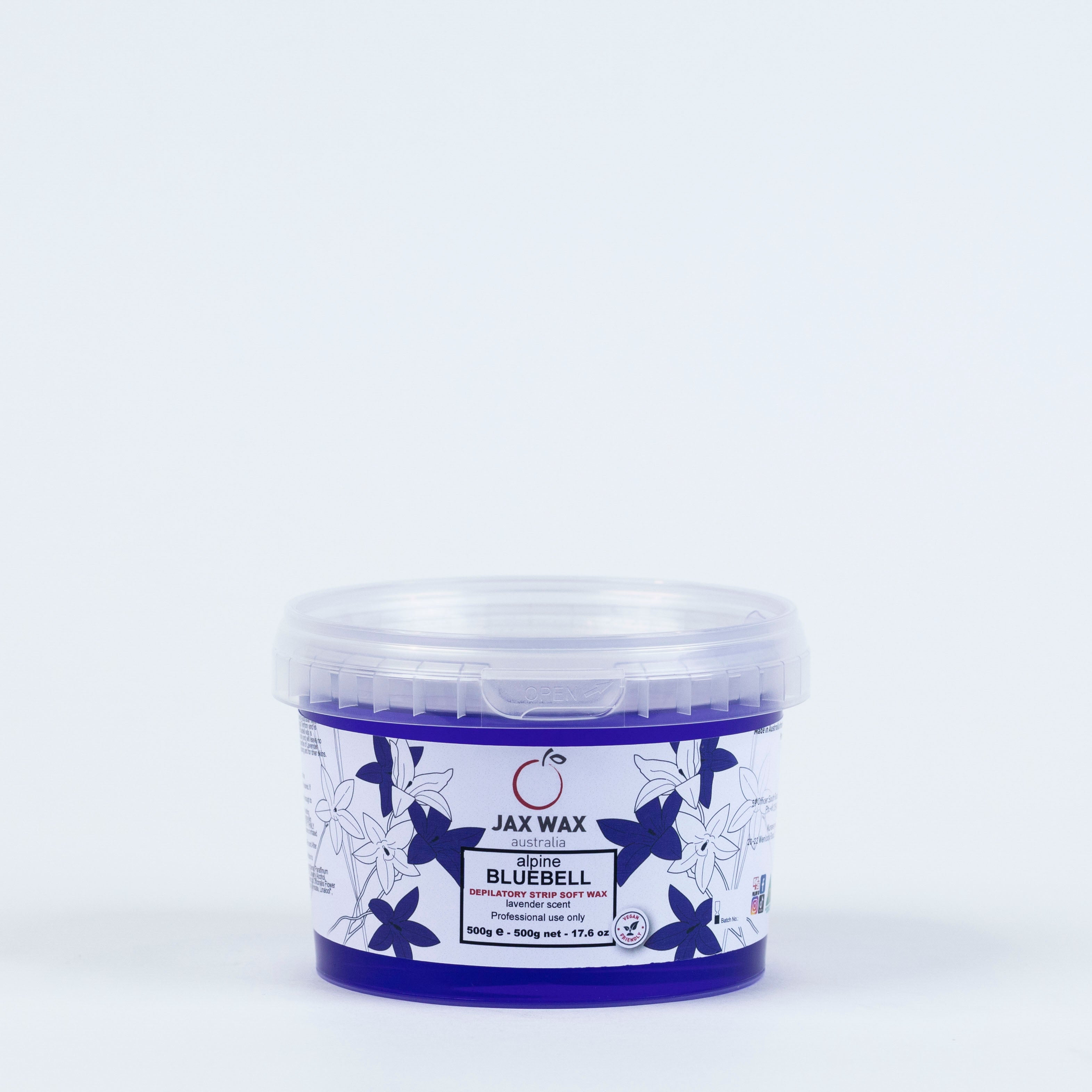 Jax Wax Alpine Bluebell Strip Wax 500gm