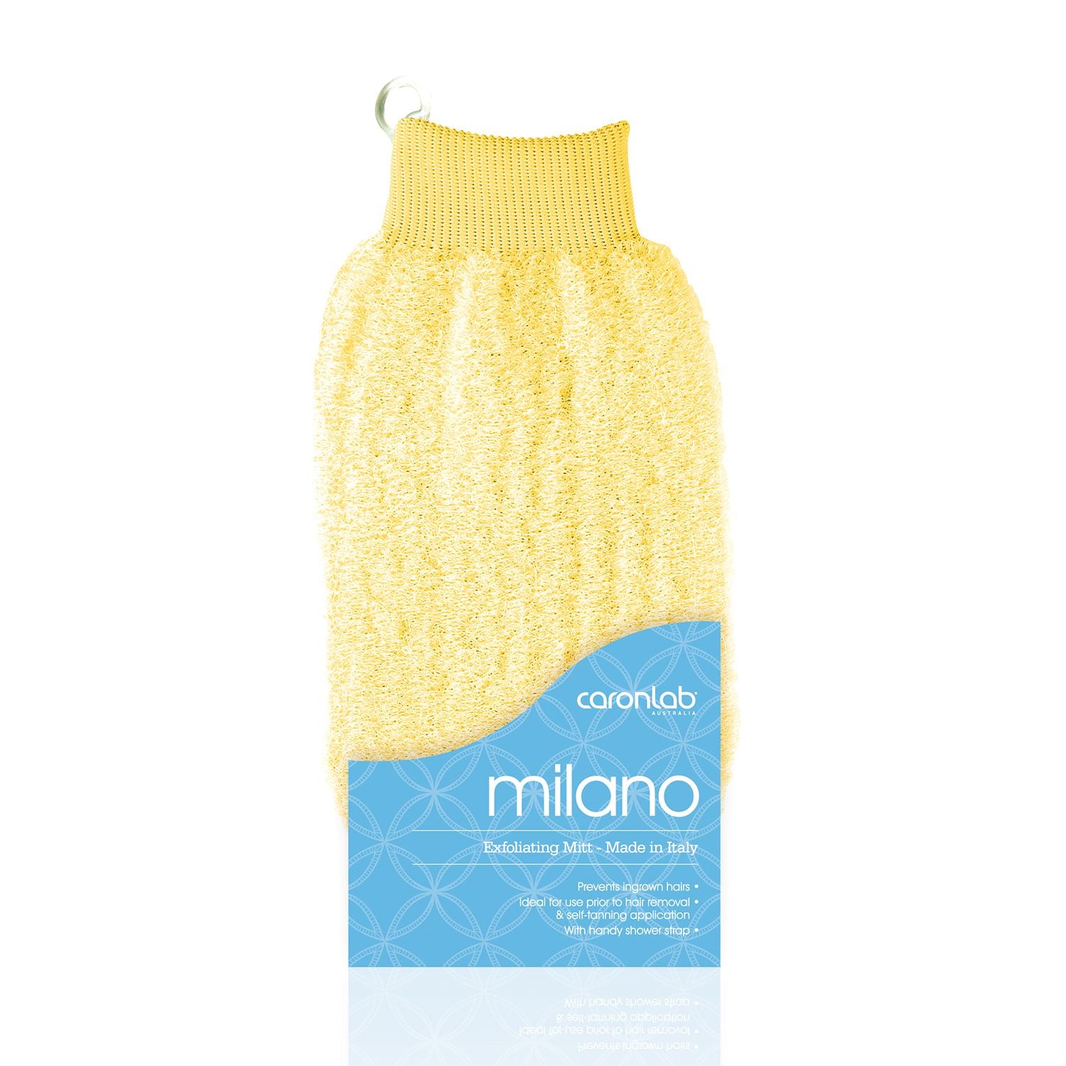 Caronlab Milano Massage Mitt - Light Yellow