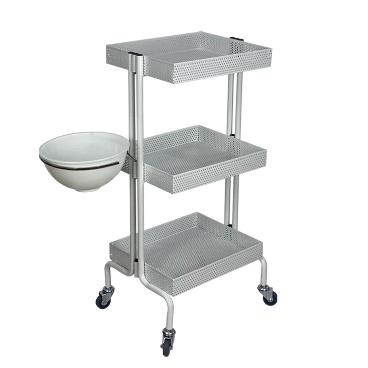 Clem 3 Shelf Trolley - WHITE