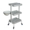 Clem 3 Shelf Trolley - WHITE