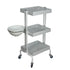 Clem 3 Shelf Trolley - WHITE