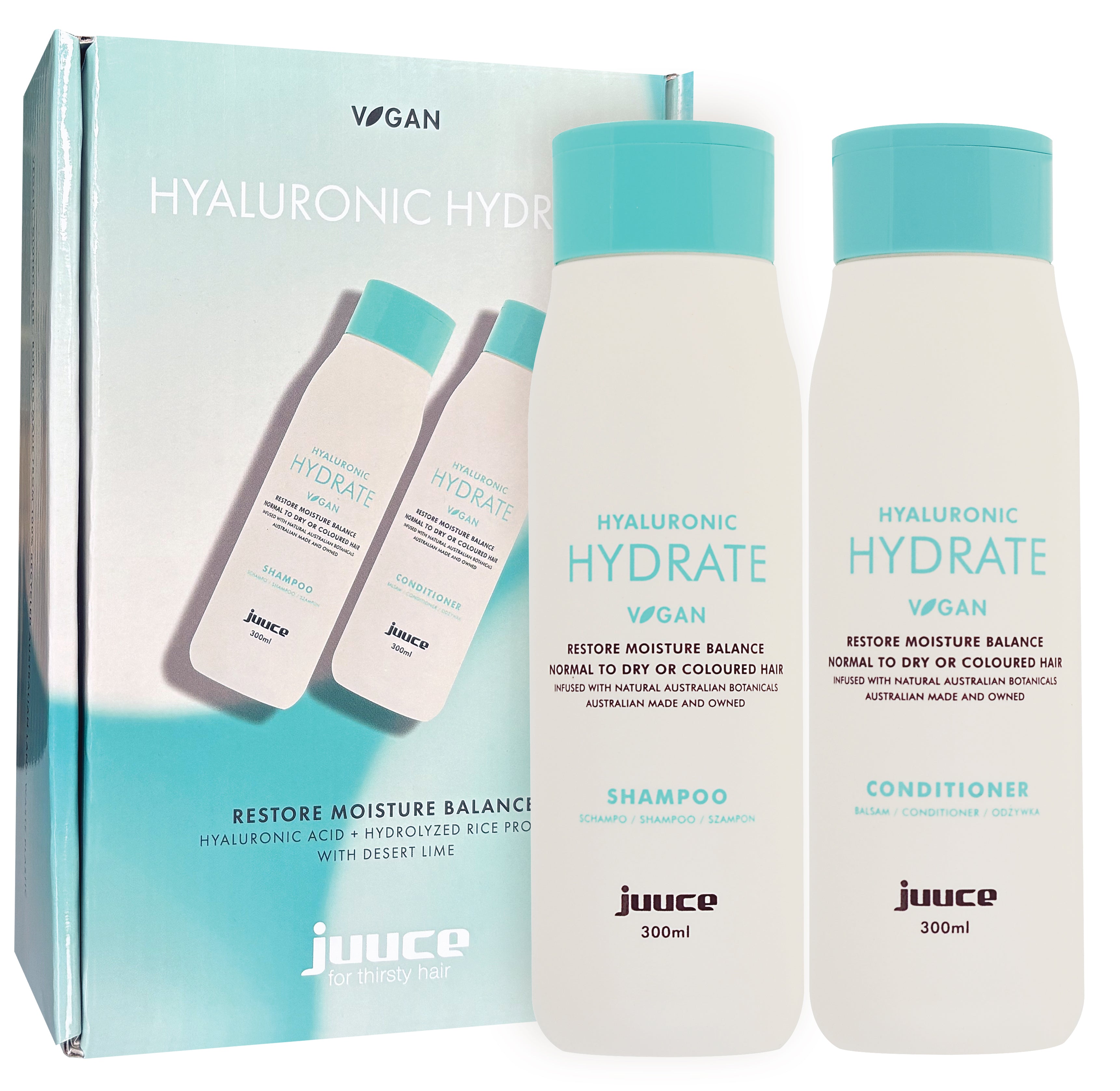 Juuce Hydrate Shampoo & Conditioner 300ml Duo