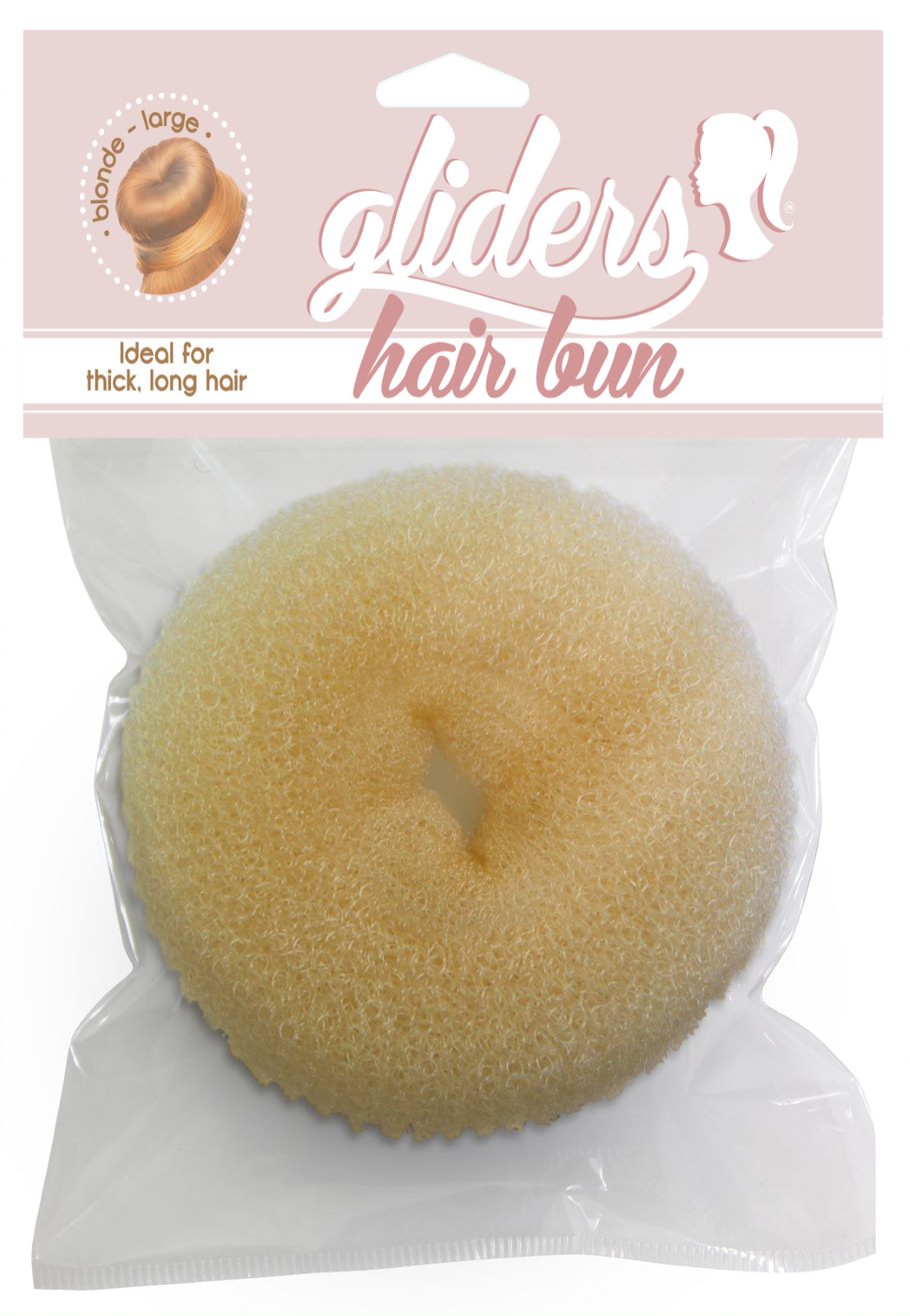 Gliders Hair Buns 1pc Large Blonde