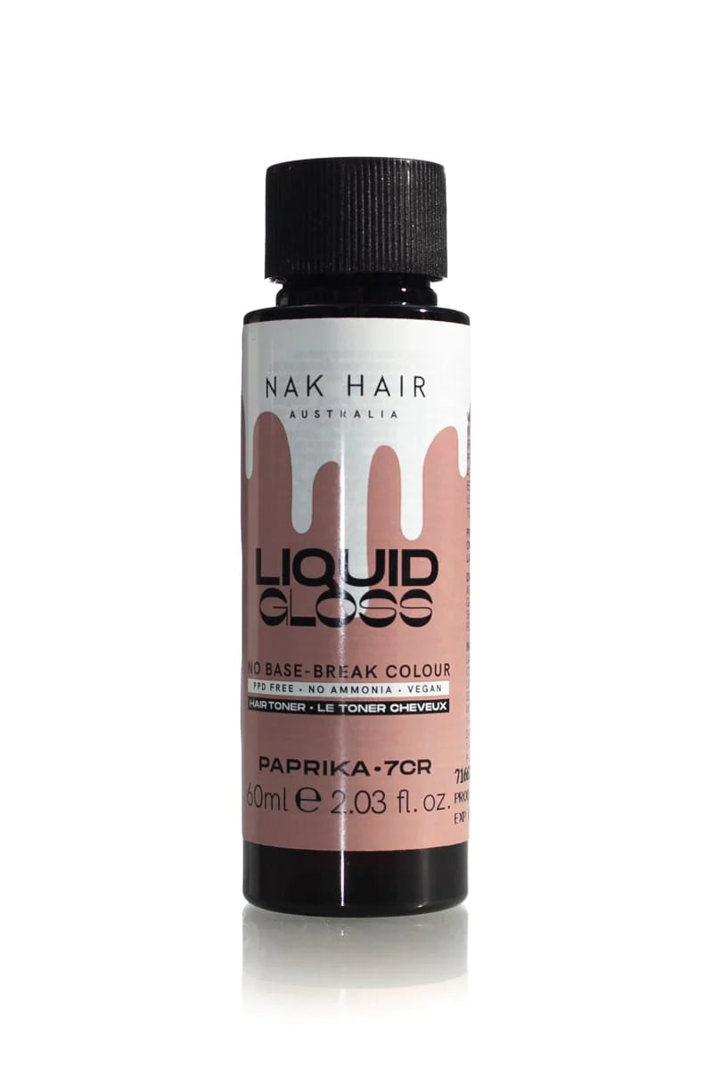 NAK Liquid Gloss Paprika 60ml - 7CR Medium Blonde Copper Rose