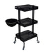 Clem 3 Shelf Trolley - BLACK