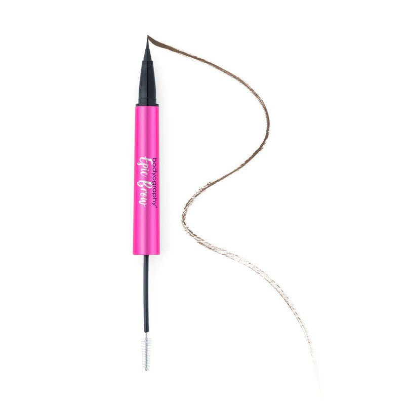 Bodyography Epic Brow Clear Brow Gel & Brow Definer - Brown