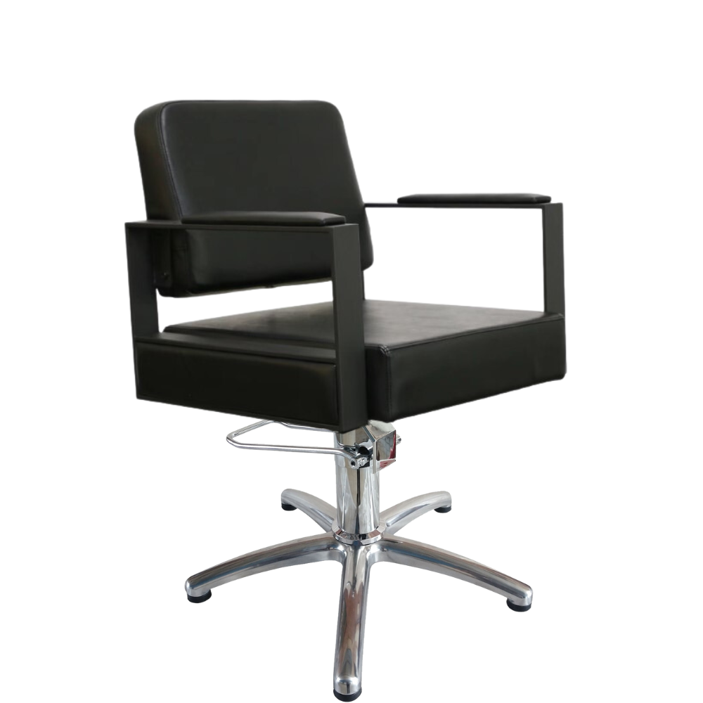 KSHE Sienna Styling Chair BLACK - 5 Star Base