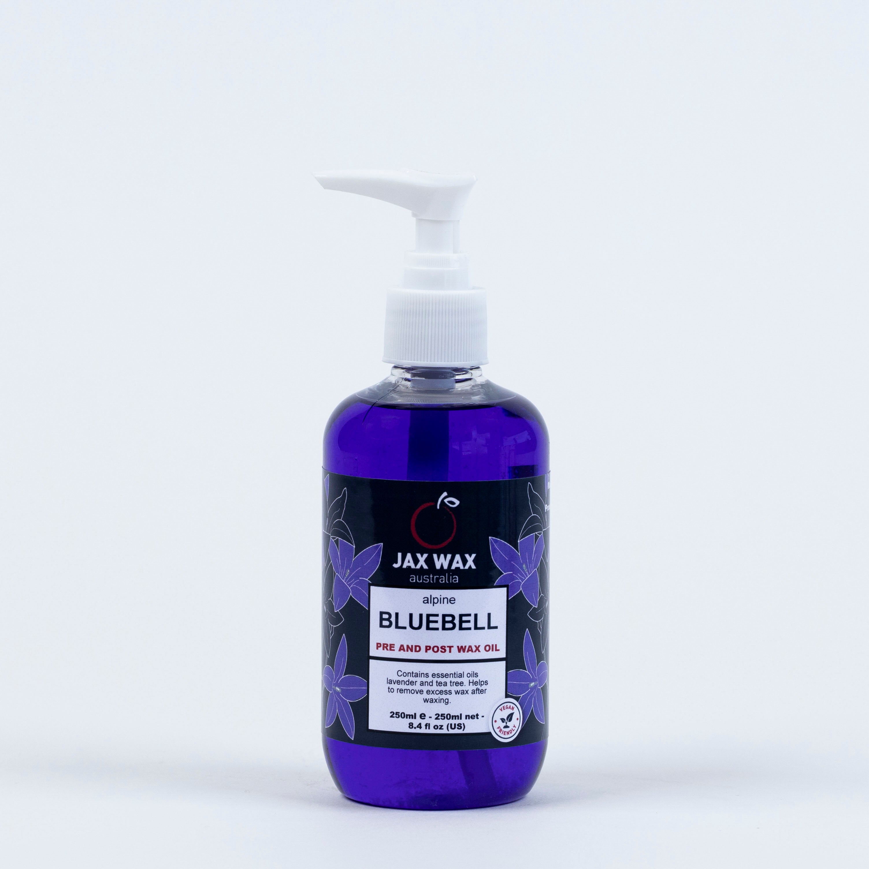 Jax Wax Alpine Bluebell Pre & Post Wax Oil Pump 250ml