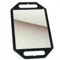 Dateline Black Rectangular Mirror with Handles on Both Ends