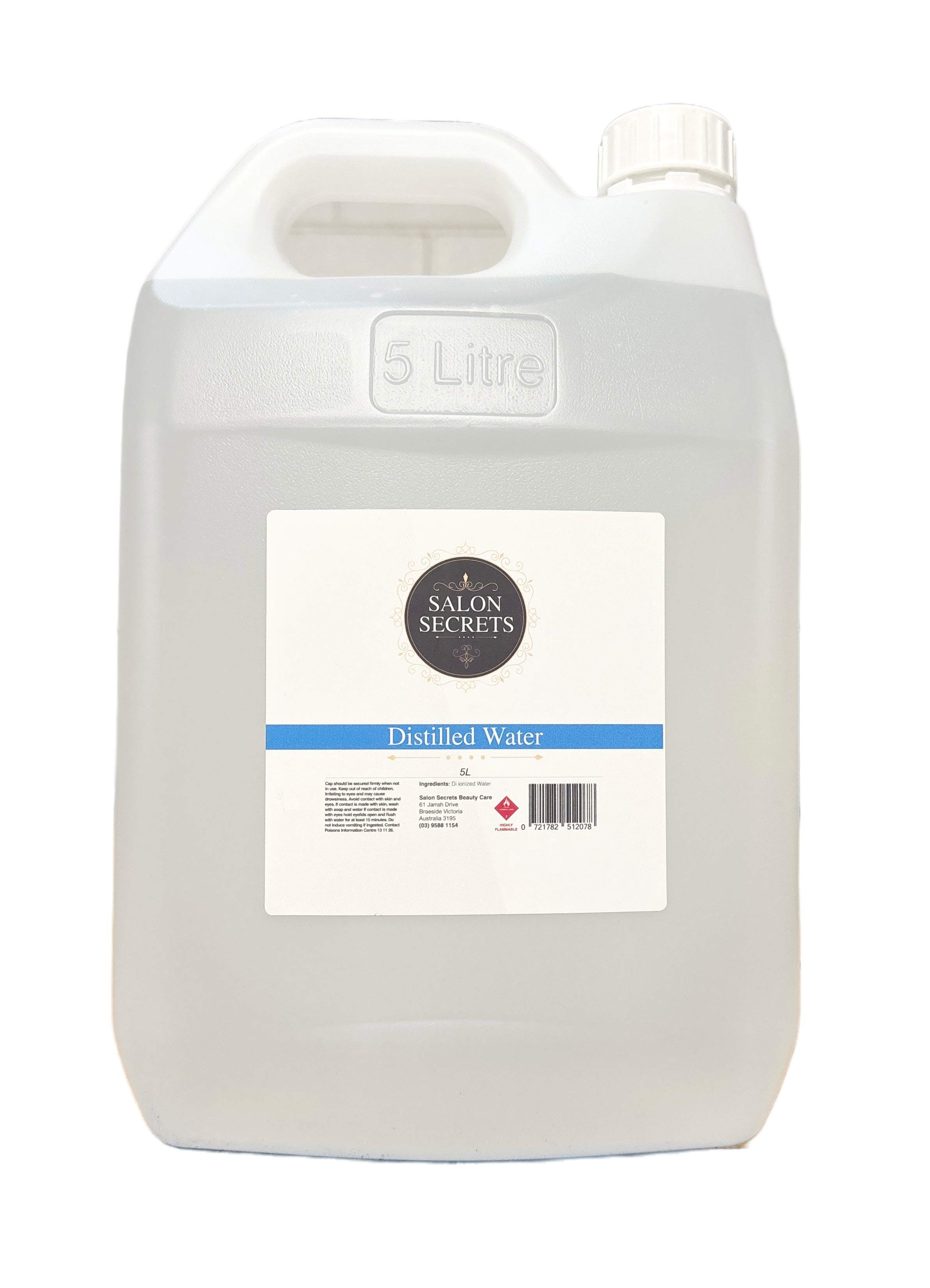 Salon Secrets Distilled Water 5 Litre