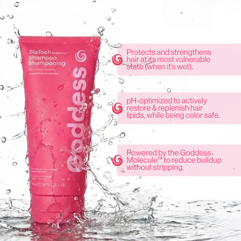 Goddess BioTech Blowout Restorative Shampoo 240ml & Conditioner 200ml Duo
