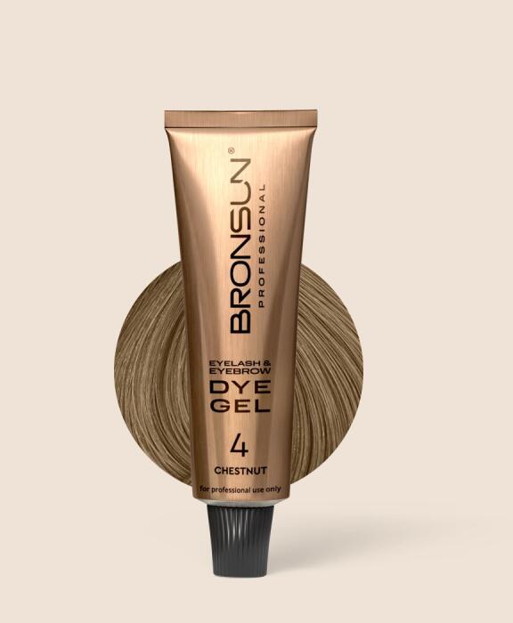 Bronsun Eyelash and Eyebrow Dye Chestnut #4 15 ml