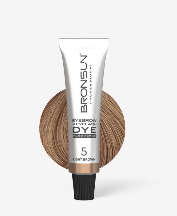 Bronsun Eyebrow and Eyelash Nude Dye Light Brown #5 15 ml
