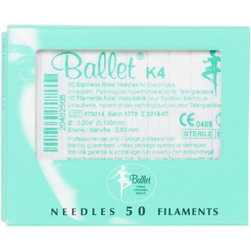 Ballet Needles K4 Stainless Steel 50pk