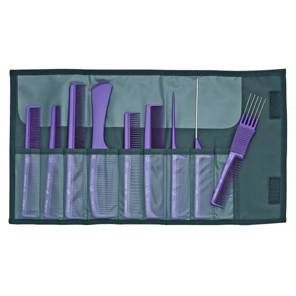 Jaguar Ionic Metallic Comb Set (9 Combs) Purple