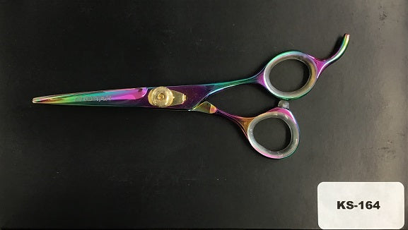 ks164 cheetah scissor 5.5 inch  Kaleidoscope finish in case