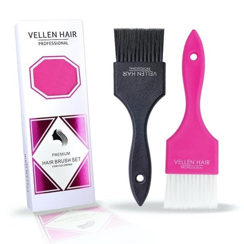VELLEN HAIR - Wide Hair Colour Painters Brush - 2 Pack - Black/Pink [DEL]