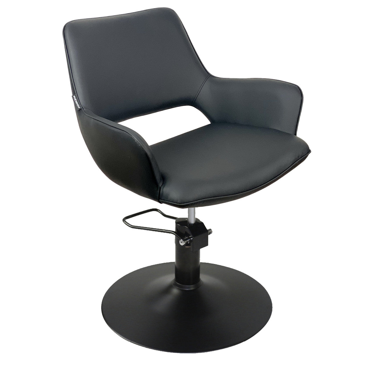 Indigo Black Styling Chair - BLACK Disc Hydraulic