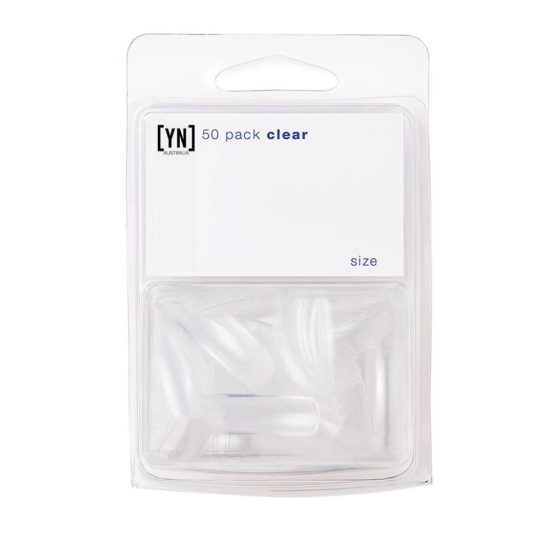 Young Nails 50 PACK CLEAR ASSORTED NAIL TIPS