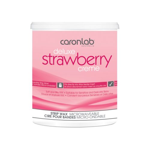 Caronlab Strawberry Creme Strip Wax - Microwaveable 800ml