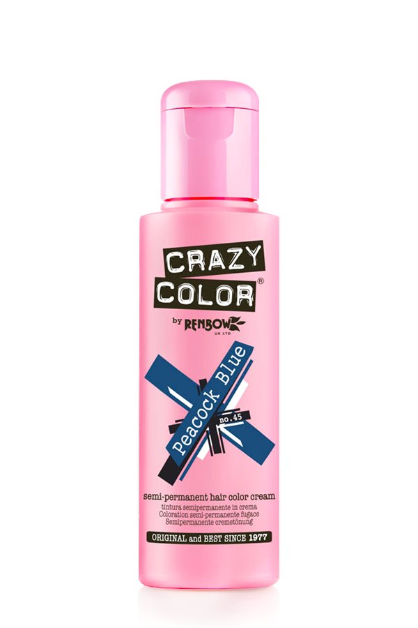 Crazy Color 100ml 045 PEACOCK BLUE