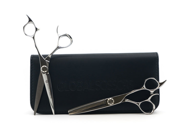 Global Scissors Ashley 5.5 inch Cutting & 6 Inch Thinning Scissor Bundle