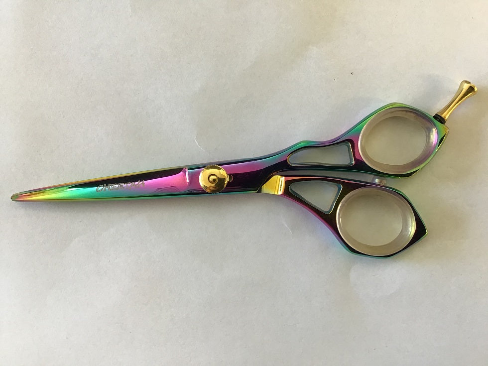 ks175 cheetah scissor 5.5 inch  Kaleidoscope  finish in case