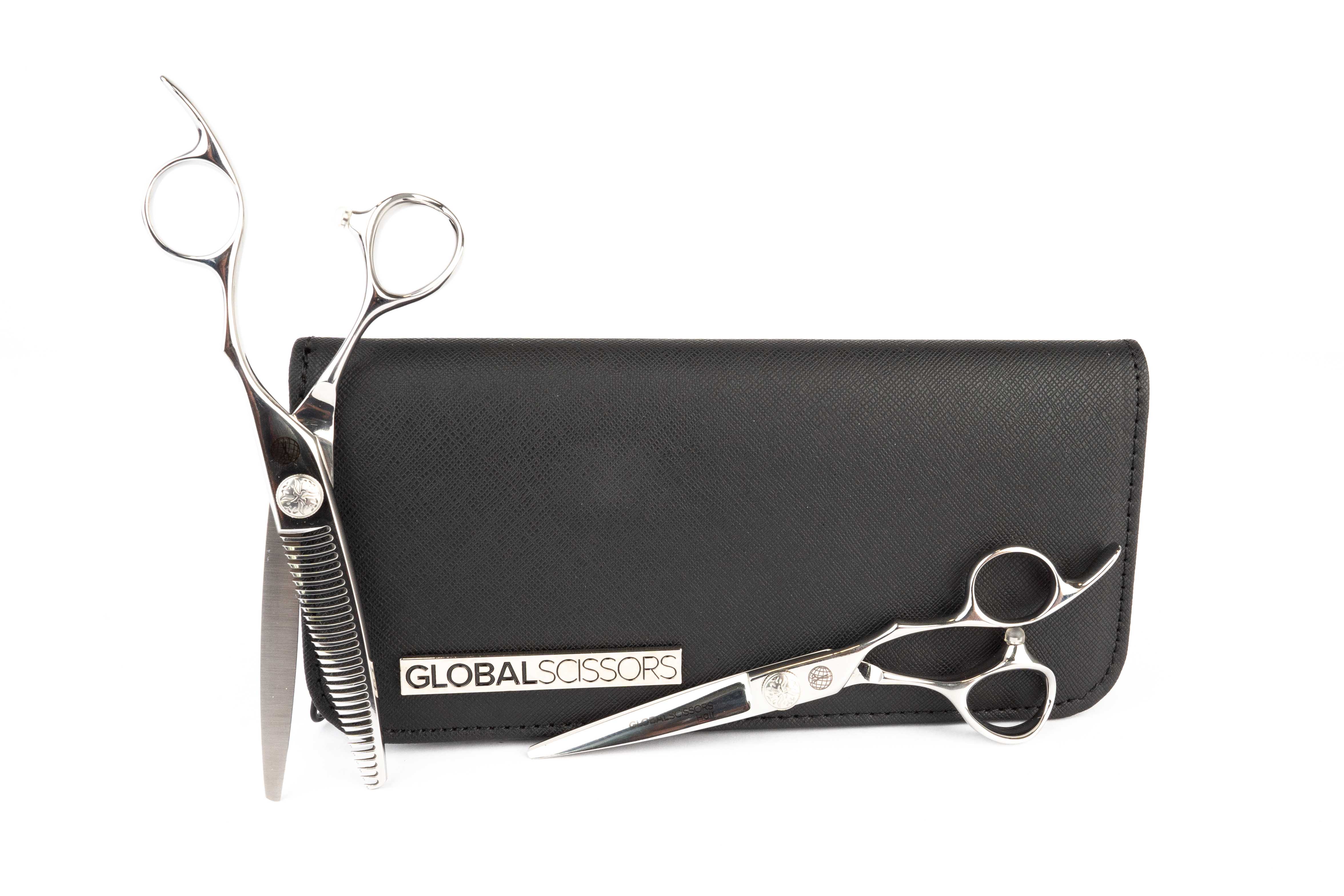 Global Scissors Archer 5.5 Inch Cutting & 6 Inch Thinning Scissor Bundle
