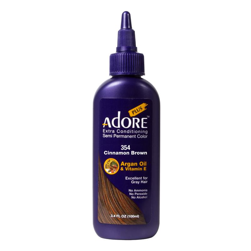 Adore Plus Semi Permanent Hair Color - Cinnamon Brown - 354