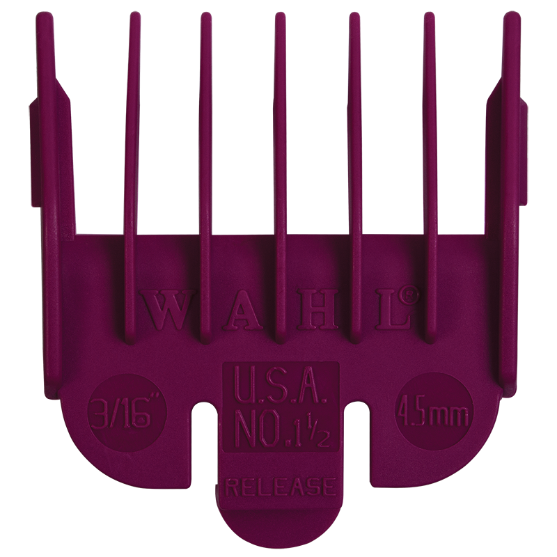 Wahl #1 1/2 Plastic Tab Guide Comb 3/16" Fuchsia [DEL]