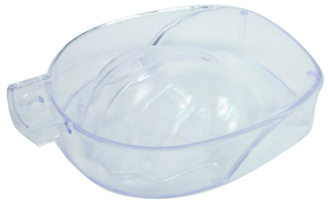 AMW MANICURE BOWL FOR SOAKING CUTICLES; CLEAR PLASTIC