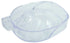 AMW MANICURE BOWL FOR SOAKING CUTICLES; CLEAR PLASTIC