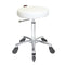 Turbo - Chrome Base - (White Upholstery) With
CLICK'NCLEAN Castors