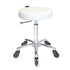 Turbo - Chrome Base - (White Upholstery) With
CLICK'NCLEAN Castors