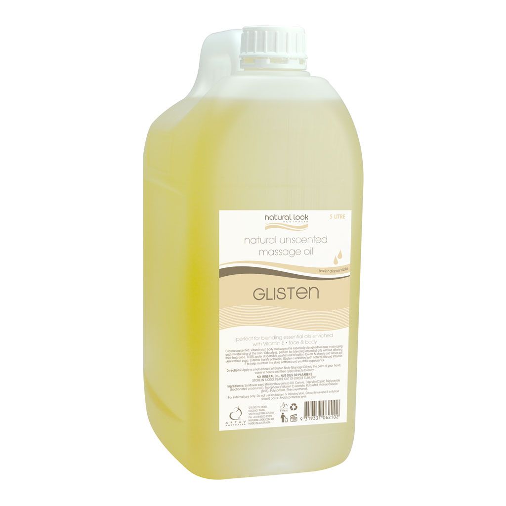 Natural Look Glisten Unscented Body Massage oil 5 litre