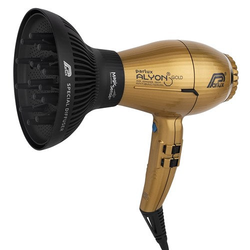 Parlux Alyon Air Ionizer Dryer 2250W - Gold With Diffuser Pack