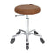 Turbo - Chrome Base - (TAN Upholstery)  With CLICK'NCLEAN Castors