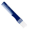 Dateline Professional Blue Celcon Teasing Comb with 5 Tails 7 1/2" MKII - Stainless Steel