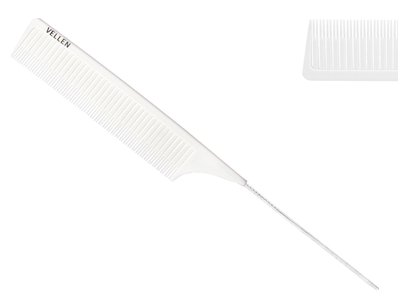 VELLEN HAIR - Premium Tail Comb - White [DEL]