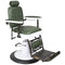 Barber Chair - Chicago - Green Upholstery